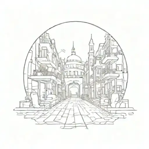 Underground style is easy to draw tattoo design idea