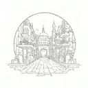 Underground style is easy to draw tattoo design idea