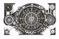 speedometer of a car tattoo design idea