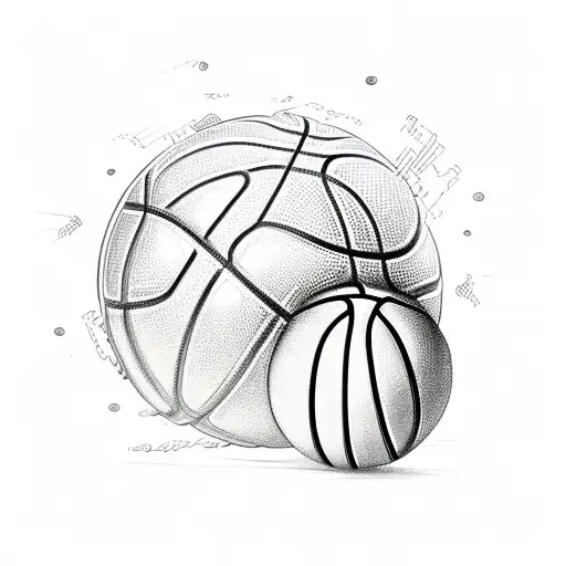basketball for husband tattoo design idea