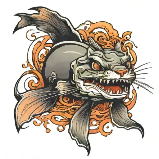 catfish tattoo design tattoo design idea