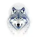 Wolf triangle 369 tattoo design idea