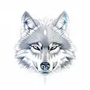 Wolf triangle 369 tattoo design idea