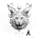 coelho Alice no país das maravilhas  tattoo design idea