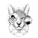coelho Alice no país das maravilhas  tattoo design idea