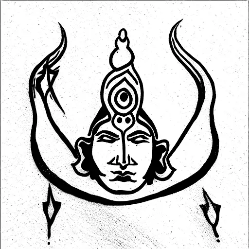 mahadev tattoo design idea