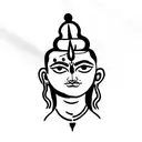 mahadev tattoo design idea