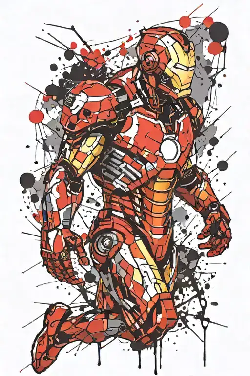Ironman tattoo design idea