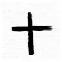 watercolor Cross tattoo design idea