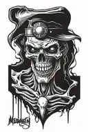 megadeth mascot vic rattlehead full tattoo design idea
