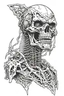 Megadeth Vic Rattlehead tattoo design idea