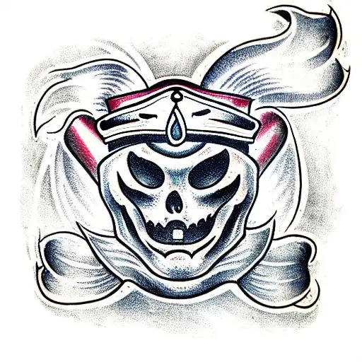 scary tattoo design idea