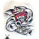 scary tattoo design idea