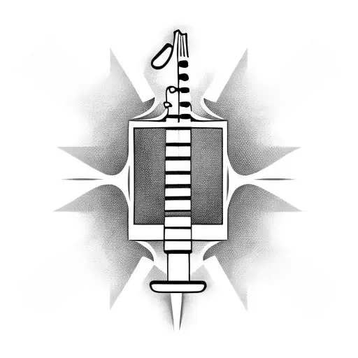 Jonny Cash with Guitar tattoo design idea