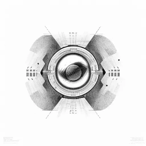 black hole tattoo design idea