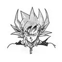 Dragon Ball Z character fusion tattoo design idea