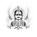 krishna tattoo design idea