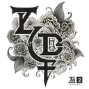 letter z, void within the art tattoo design idea