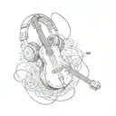 for music lover  tattoo design idea