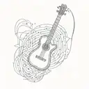 for music lover  tattoo design idea