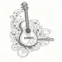 for music lover  tattoo design idea