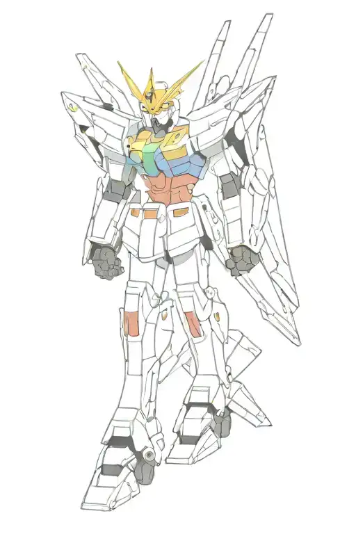 gundam wing tattoo design idea