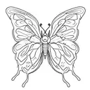 the year 1974 with simplistic thin vines and incorporate a monarch butterfly  tattoo design idea