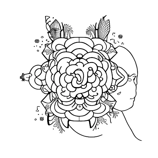 identity assymmetry tattoo design idea
