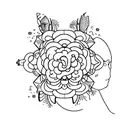 identity assymmetry tattoo design idea