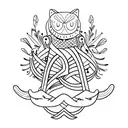 identity assymmetry tattoo design idea