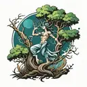 tree dancer tattoo design idea