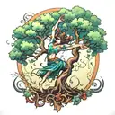 tree dancer tattoo design idea