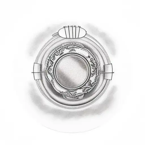 snare drum tattoo design idea