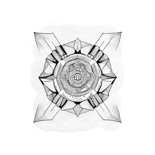 snare drum tattoo design idea