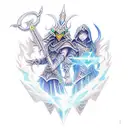 Dark Magician blader and fenix tattoo design idea