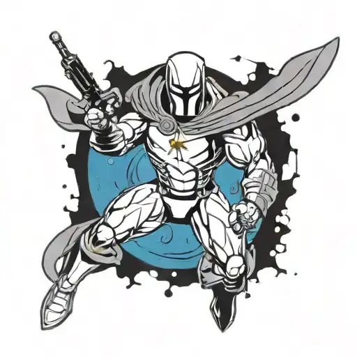 ironman marvel comics moon knight tattoo design idea