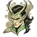 loki marvel comics tattoo design idea