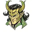 loki marvel comics tattoo design idea