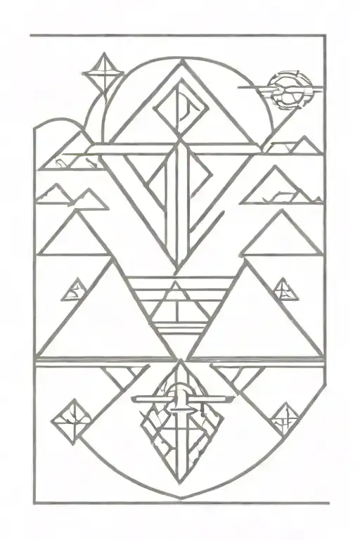 inca theme logo tattoo design idea