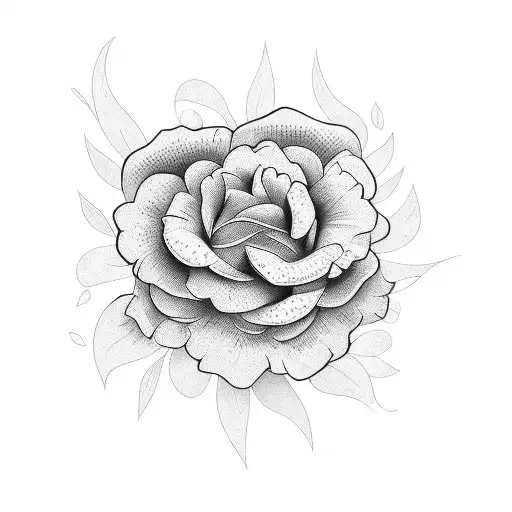 flower marihuana tattoo design idea