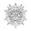 Combine intricate gears and cogs with the phrase 'LHD' in a steampunk-inspired design tattoo design idea