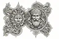 stoic virtues tattoo design idea