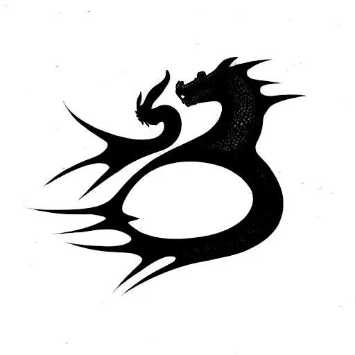 toothless dragon  tattoo design idea