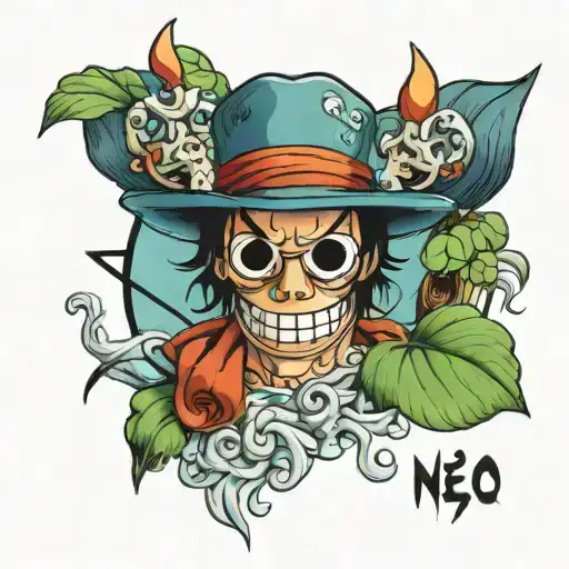 ace one piece tattoo design idea