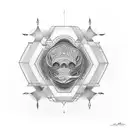 alas con ojo tattoo design idea