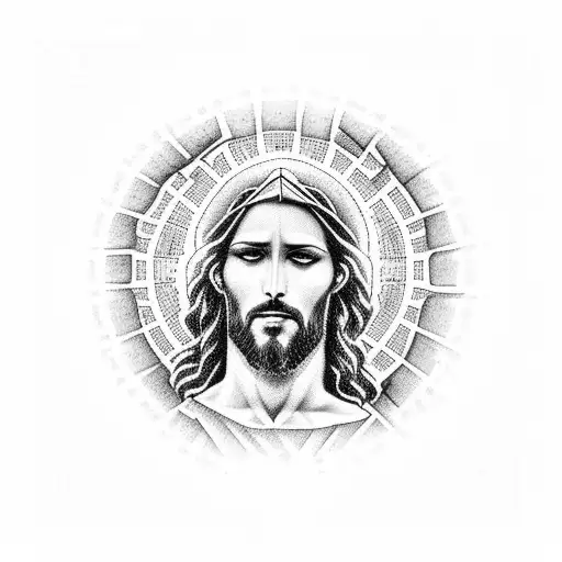 Jesus Nailed on Cross tattoo design idea