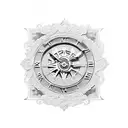 Roman numerals tattoo design idea