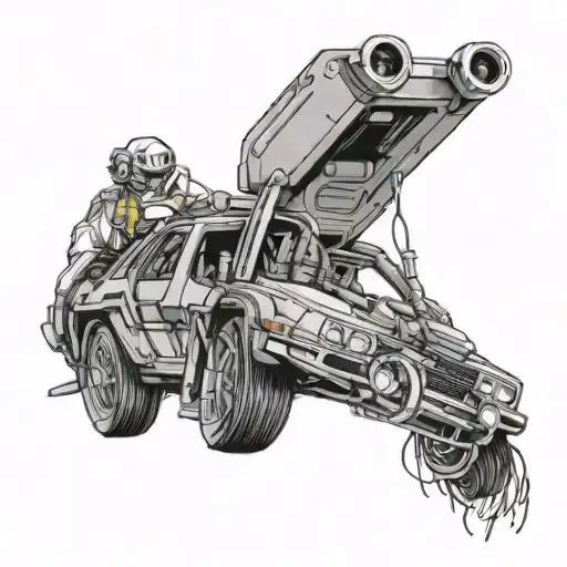 flux capacitor back to future tattoo design idea