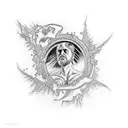 Plato's cave seeing the light tattoo design idea