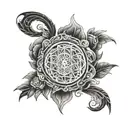 stoic virtues tattoo design idea